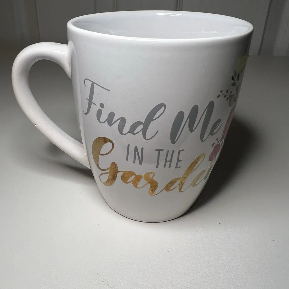 Find Me In The Garden Floral Coffee Tea Mug‎